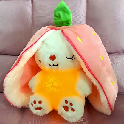 Breathing Buddies – 10 inch Plush Bunny Hidden in a Soft Fruit - TrendyShopy