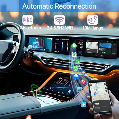 WireFree CarPlay Adapter – Wireless Freedom for CarPlay & Android Auto - TrendyShopy