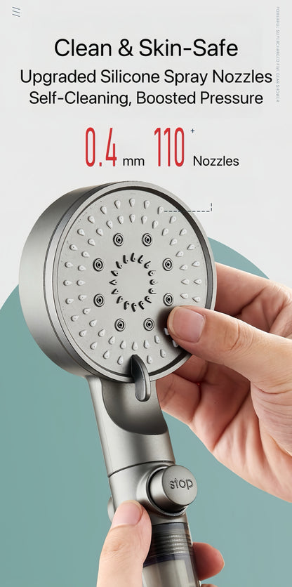 HydroBoost High Pressure 5-Mode Filtered Shower Head - TrendyShopy