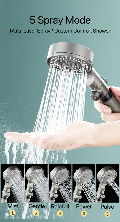 HydroBoost High Pressure 5-Mode Filtered Shower Head - TrendyShopy