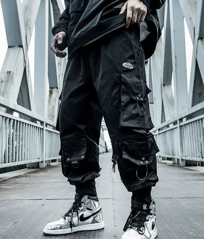 Guochao multi-pocket paratrooper cargo pants - TrendyShopy