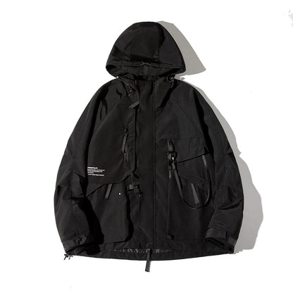 AOGZ jacket style men's and women's loose jacket multi-pocket luxury American couple outdoor functional cargo jacket - TrendyShopy