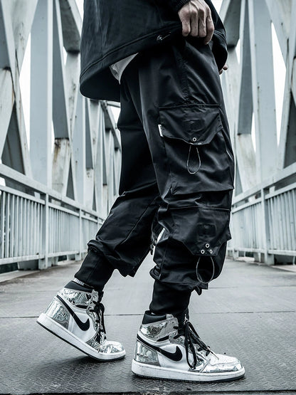 Guochao multi-pocket paratrooper cargo pants - TrendyShopy