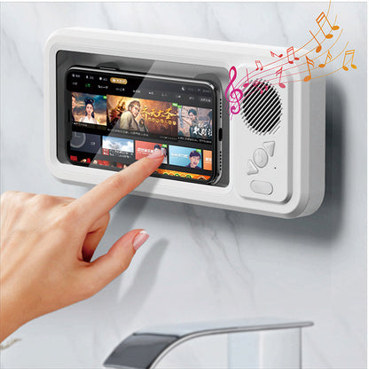 Z07 bathroom waterproof mobile phone box bluetooth speaker audio bath TV stand mobile phone holder touch screen mobile phone case