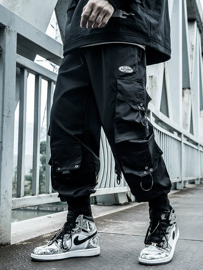 Guochao multi-pocket paratrooper cargo pants - TrendyShopy