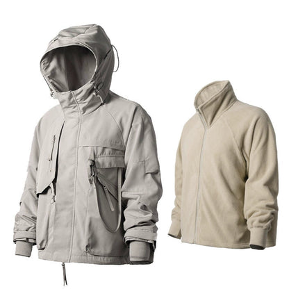 AOGZ jacket style men's and women's loose jacket multi-pocket luxury American couple outdoor functional cargo jacket - TrendyShopy