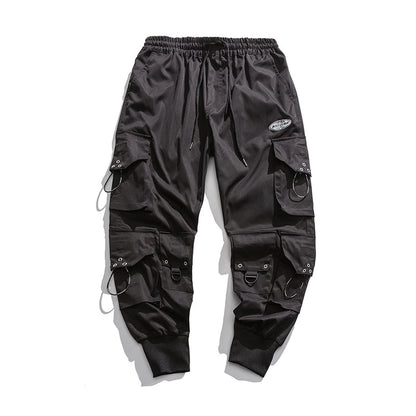 Guochao multi-pocket paratrooper cargo pants - TrendyShopy