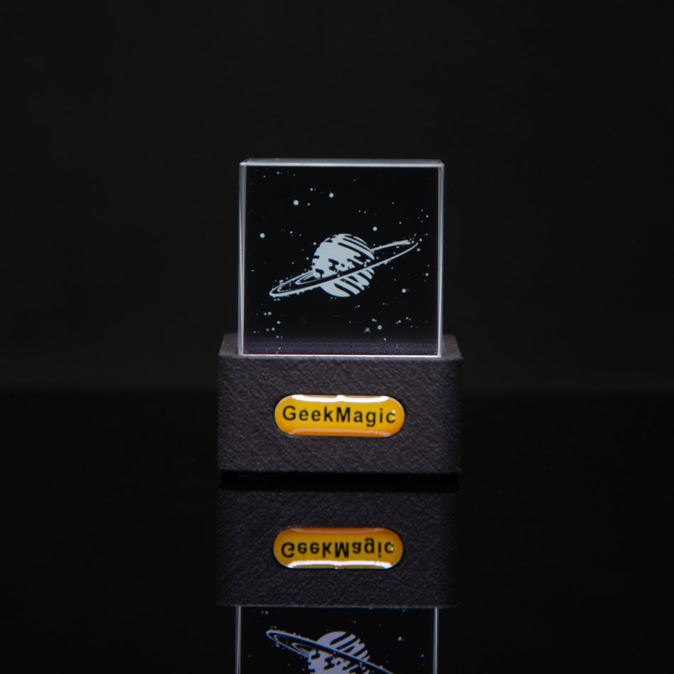 GeekMagic Trendy Mini Clear WiFi Weather Clock Creative Gift Desktop Ornament Display