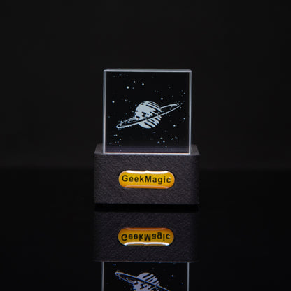 GeekMagic Trendy Mini Clear WiFi Weather Clock Creative Gift Desktop Ornament Display