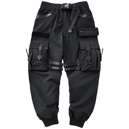men's multi-pocket paratrooper techwear pants - TrendyShopy