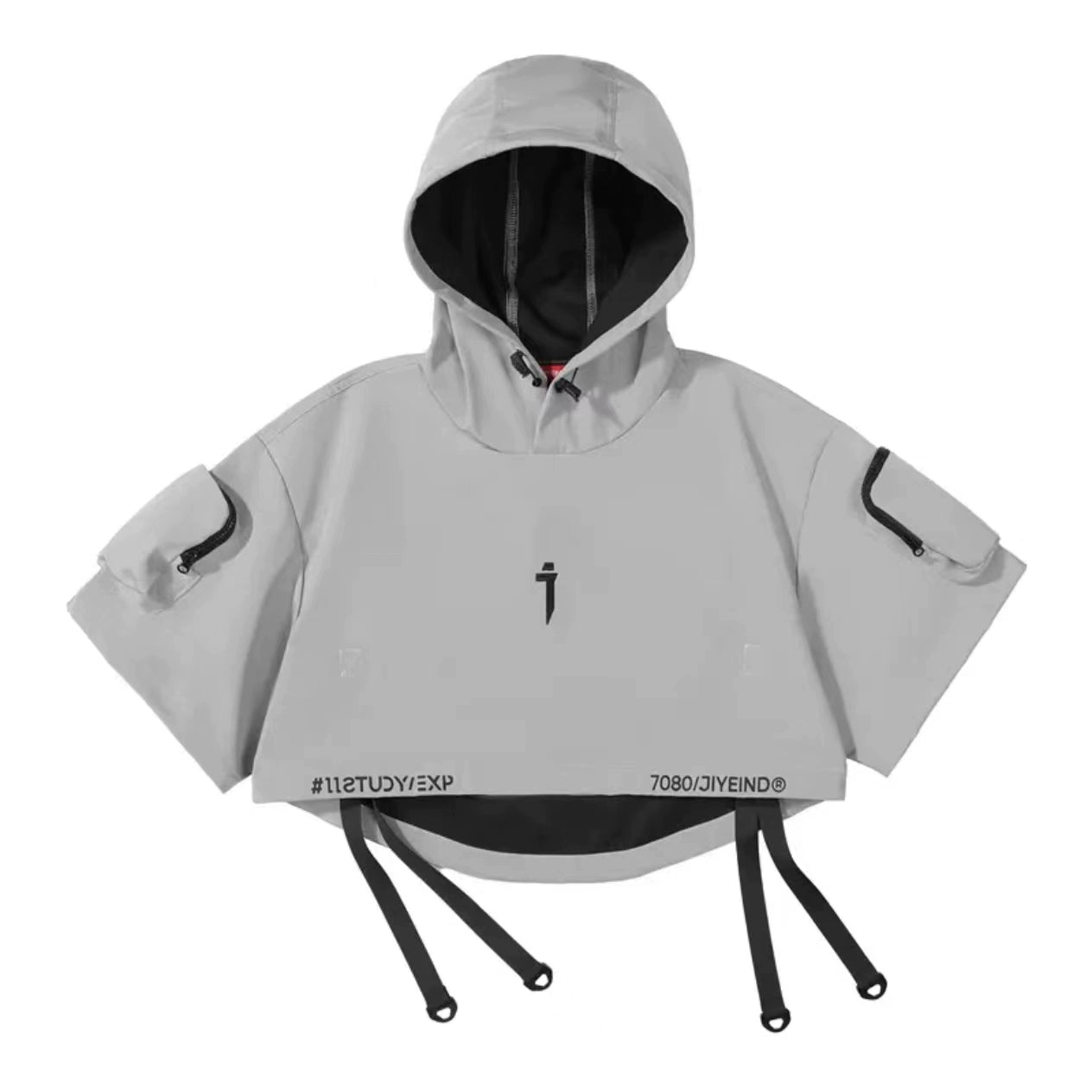 cyberpunk half-sleeved techwear shirt - TrendyShopy