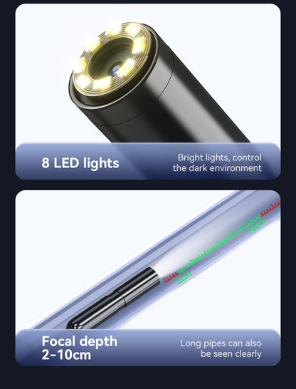 FlexScope Pro – Plug & View Inspection Cam with 5M Bendable Cable and Swappable Tool Tips - TrendyShopy