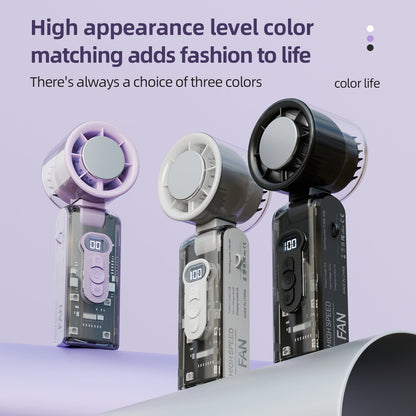 IceRush Turbo – Handheld Fan with Instant Cooling Plate & LED Light - TrendyShopy