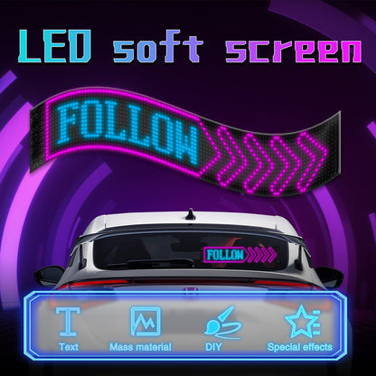 GlowPanel X – Programmable Car LED Display with Smart Remote Control - TrendyShopy
