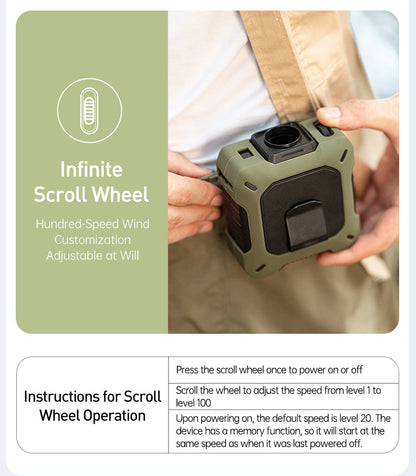 CoolBelt Pro – Wearable Waist Fan & Power Bank with Desktop Stand - TrendyShopy